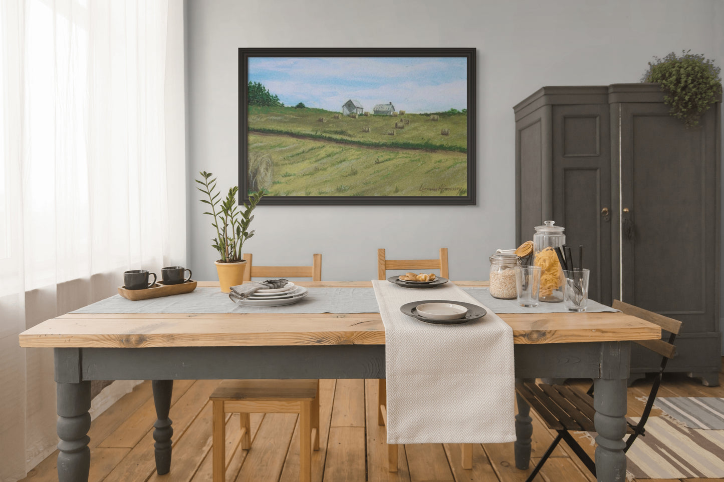 Autumn Farm: Canvas Print